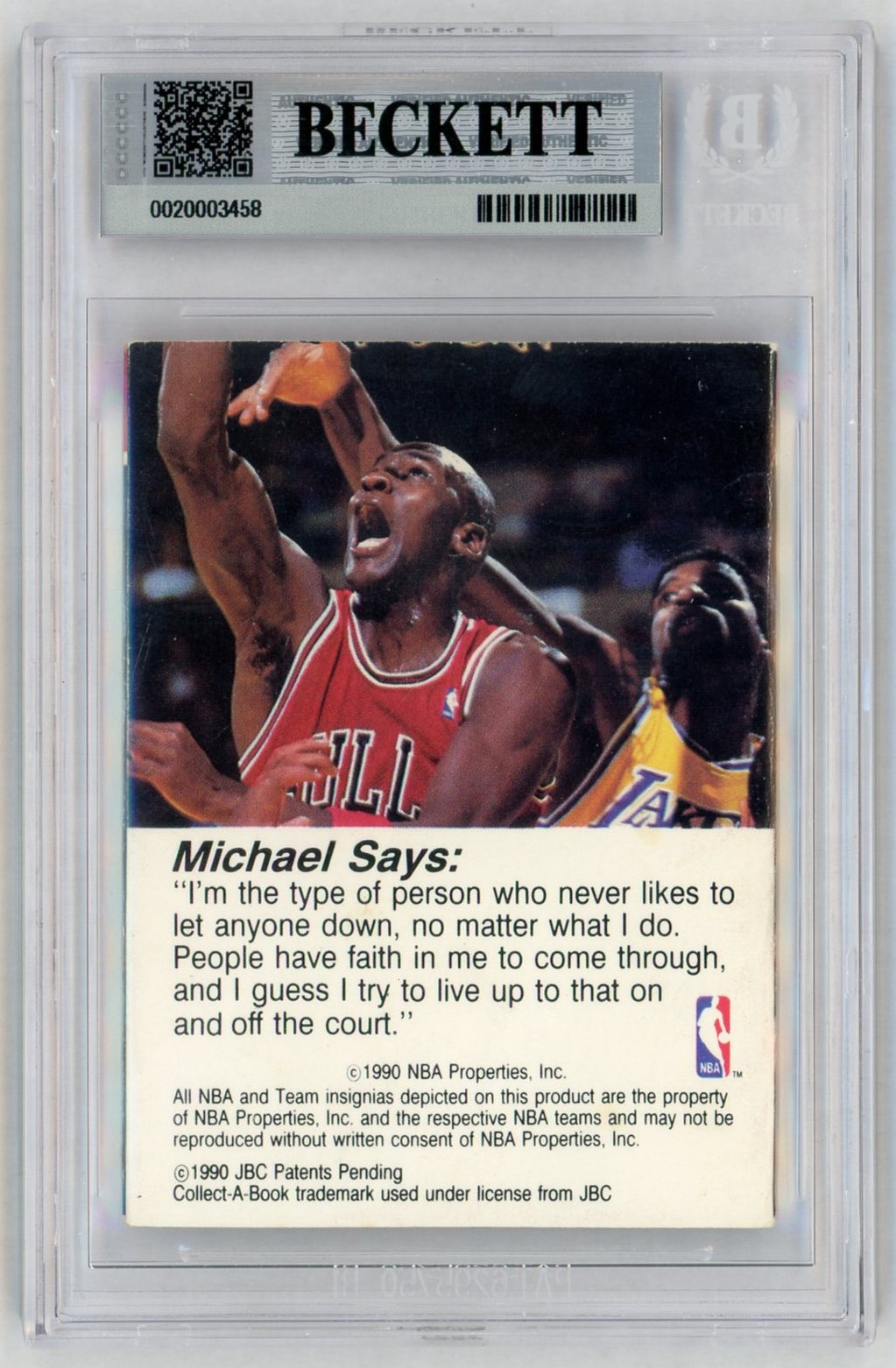 1990 NBA Hoops #4 Michael Jordan CollectABooks BGS 5