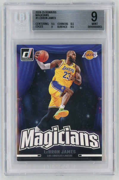 2024-25 Donruss Magicians LeBron James #1 Beckett 9