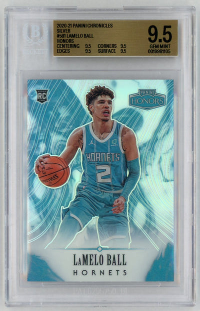 2020-21 Panini Chronicles Honors LaMelo Ball #581 Silver BGS 9.5