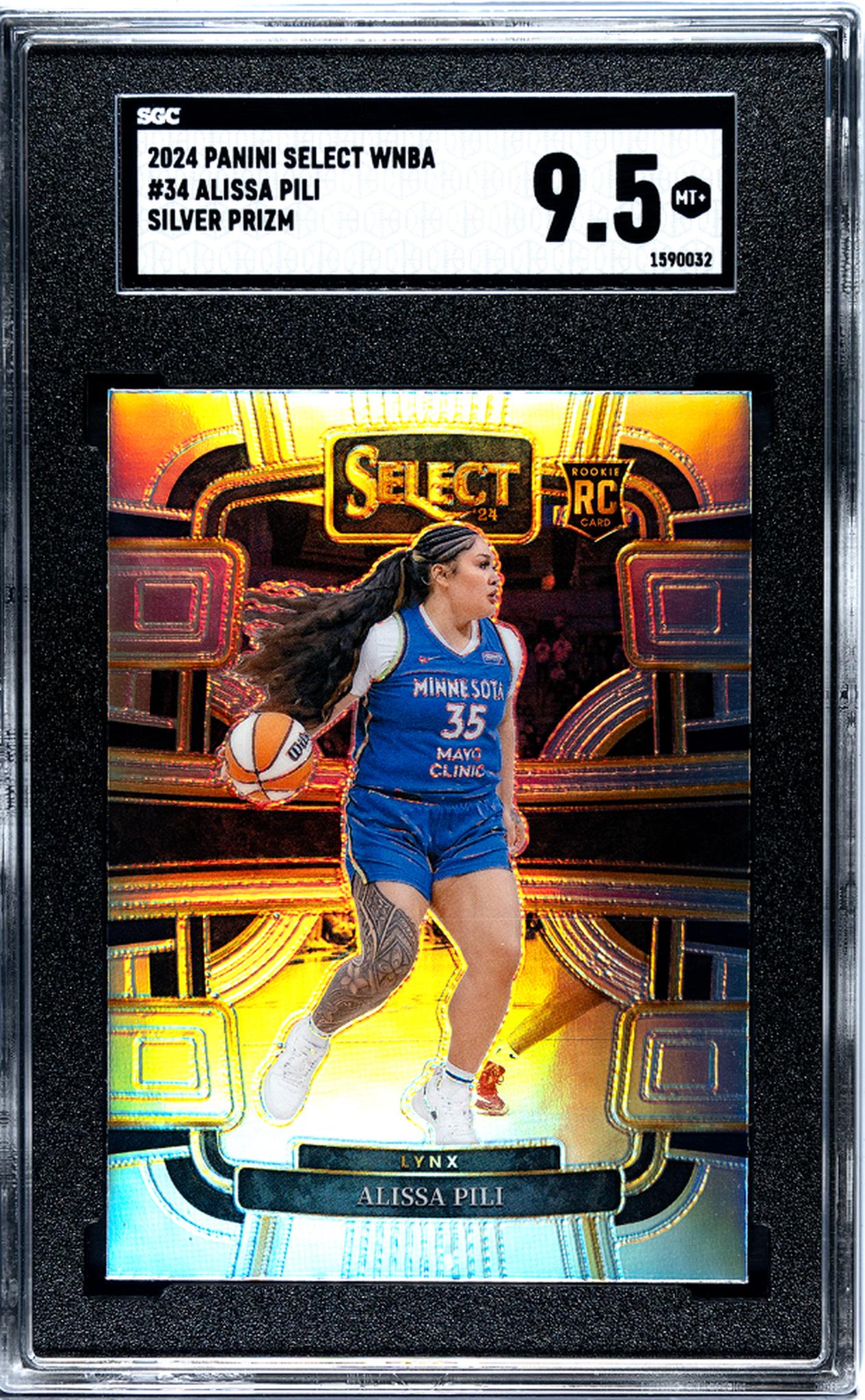 2024 Panini Select Silver Prizm Alissa Pili #34 RC SGC 9.5