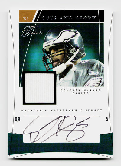 2004 Flair Cuts and Glory Donovan McNabb Auto Jersey #CAG-DM /50