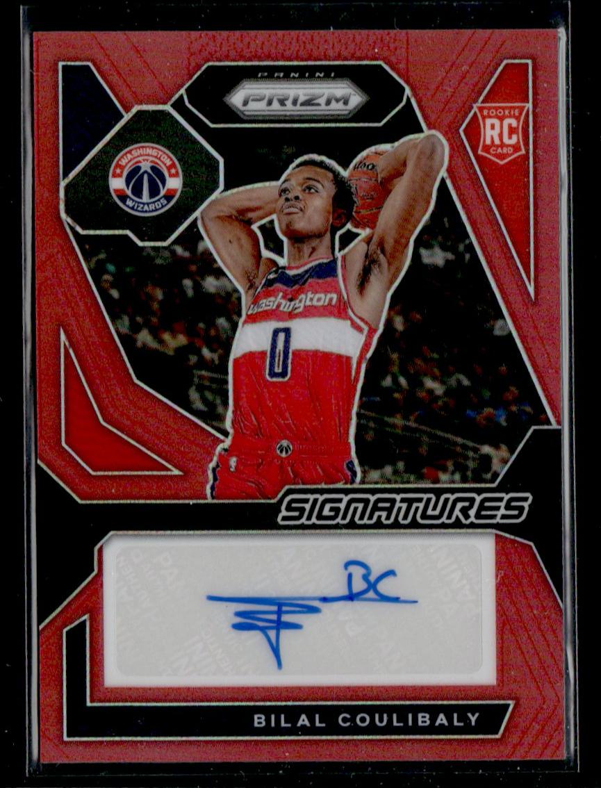 2023 Panini Prizm Signatures Red Bilal Coulibaly #RSI-BIL RC Auto /99