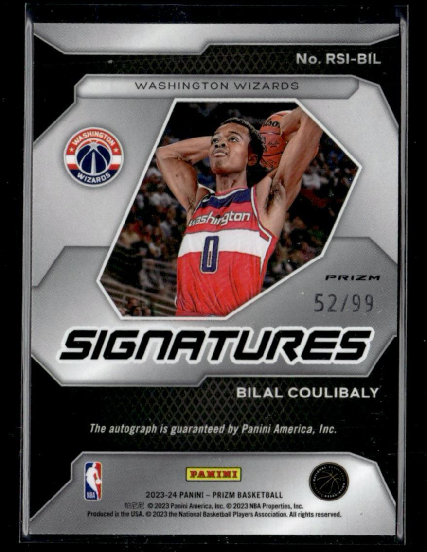 2023 Panini Prizm Signatures Red Bilal Coulibaly #RSI-BIL RC Auto /99