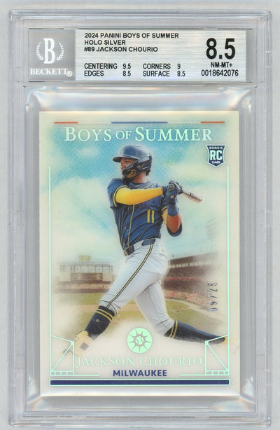 2024 Boys of Summer #89 Jackson Chourio Holo Silver /25 BGS 8.5