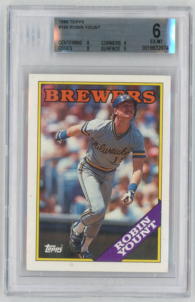 1988 Topps #165 Robin Yount BGS 6