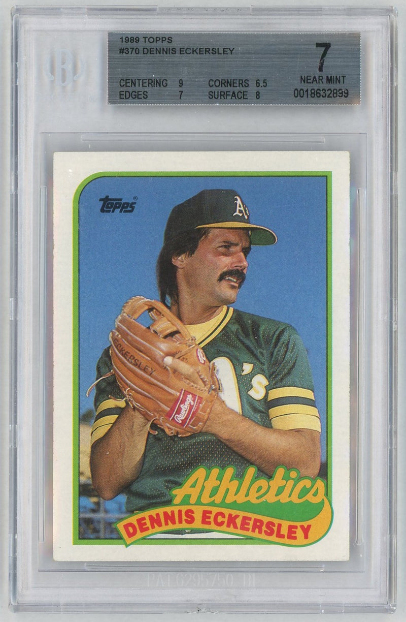 1989 Topps Dennis Eckersley #370 BGS 7