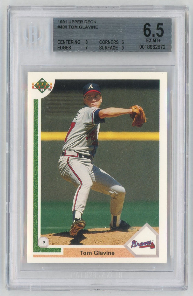 1991 Upper Deck #480 Tom Glavine BGS 6.5