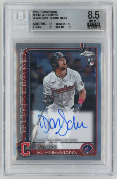 2025 Topps Chrome Rookie Autographs Daniel Schneemann #RADS /450 BGS 8.5