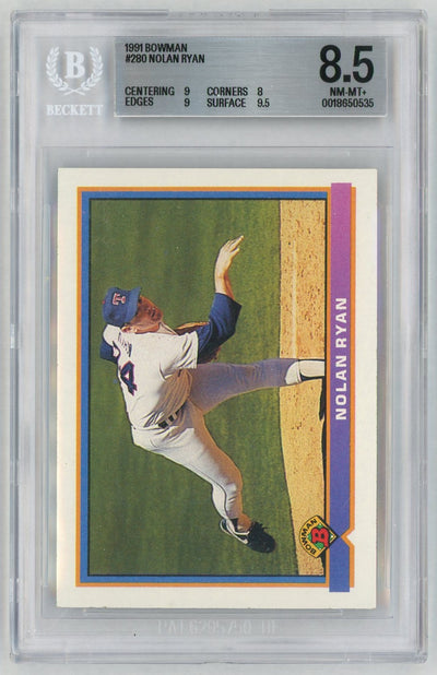 1991 Bowman #280 Nolan Ryan BGS 8.5