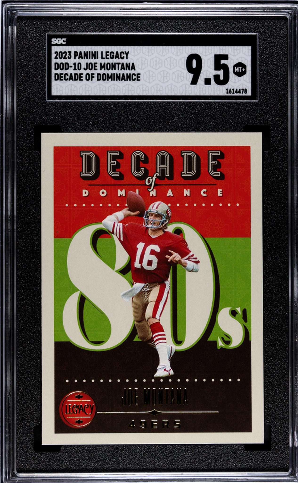 2023 Panini Legacy #DOD-10 Joe Montana  SGC 9.5