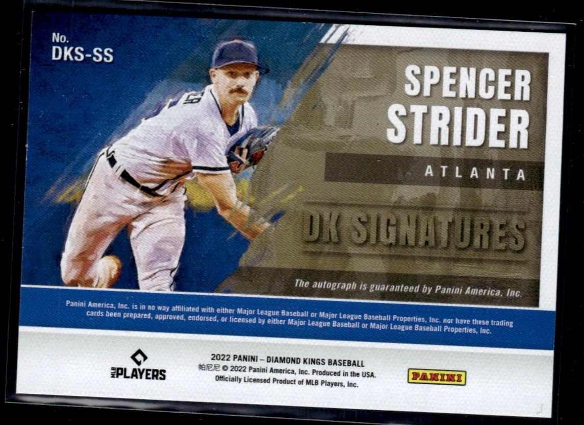 2022 Panini Diamond Kings Spencer Strider #DKS-SS Auto /50