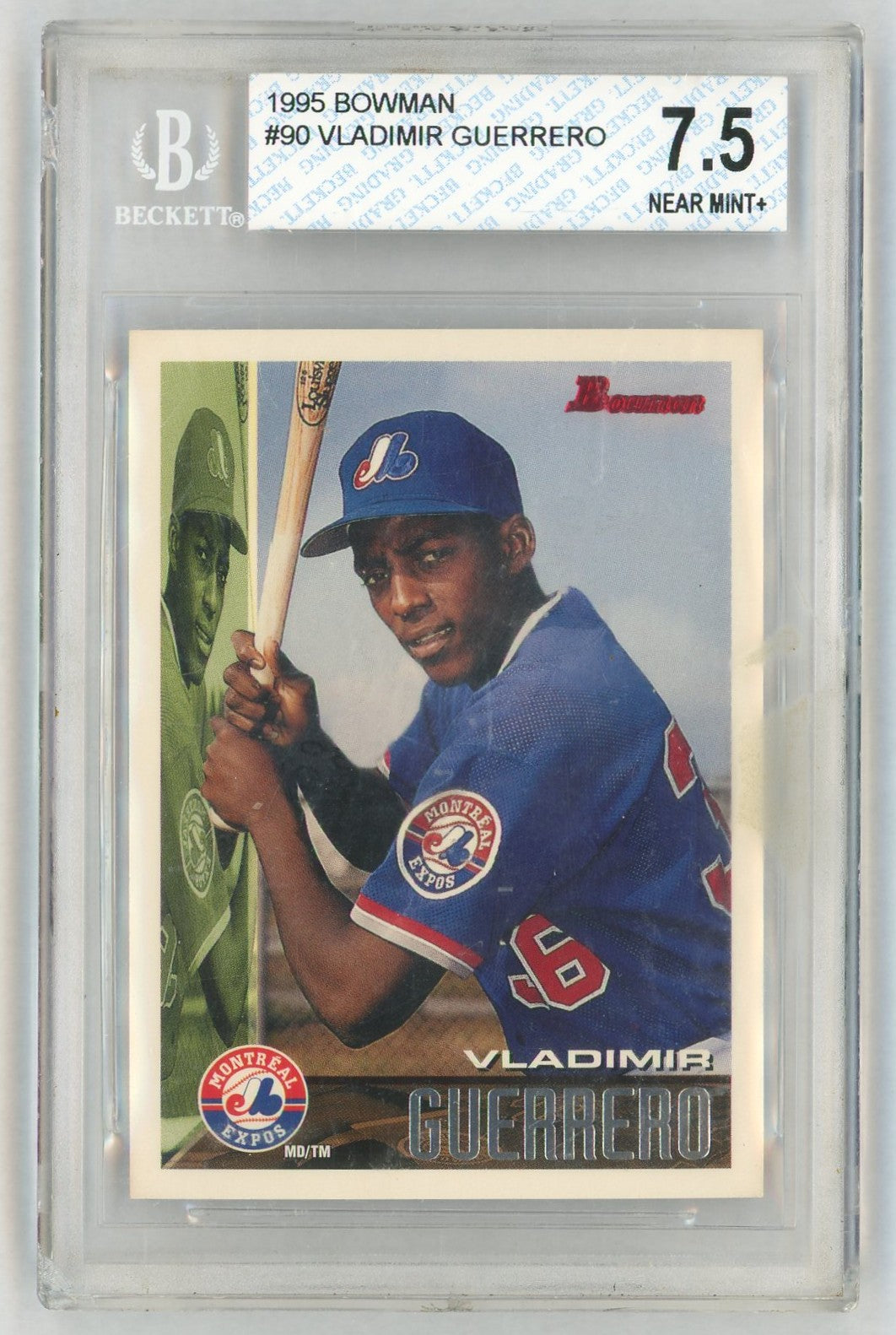 1995 Bowman #90 Vladimir Guerrero Rookie RC BGS 7.5