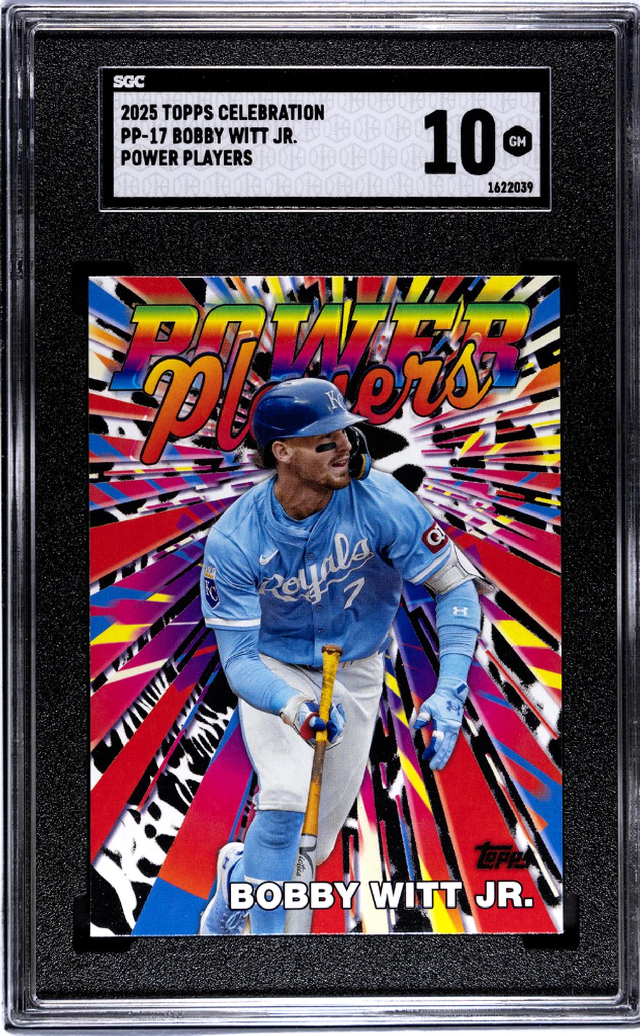 2025 Topps Celebration #PP-17 Bobby Witt Jr. Power Players SGC 10