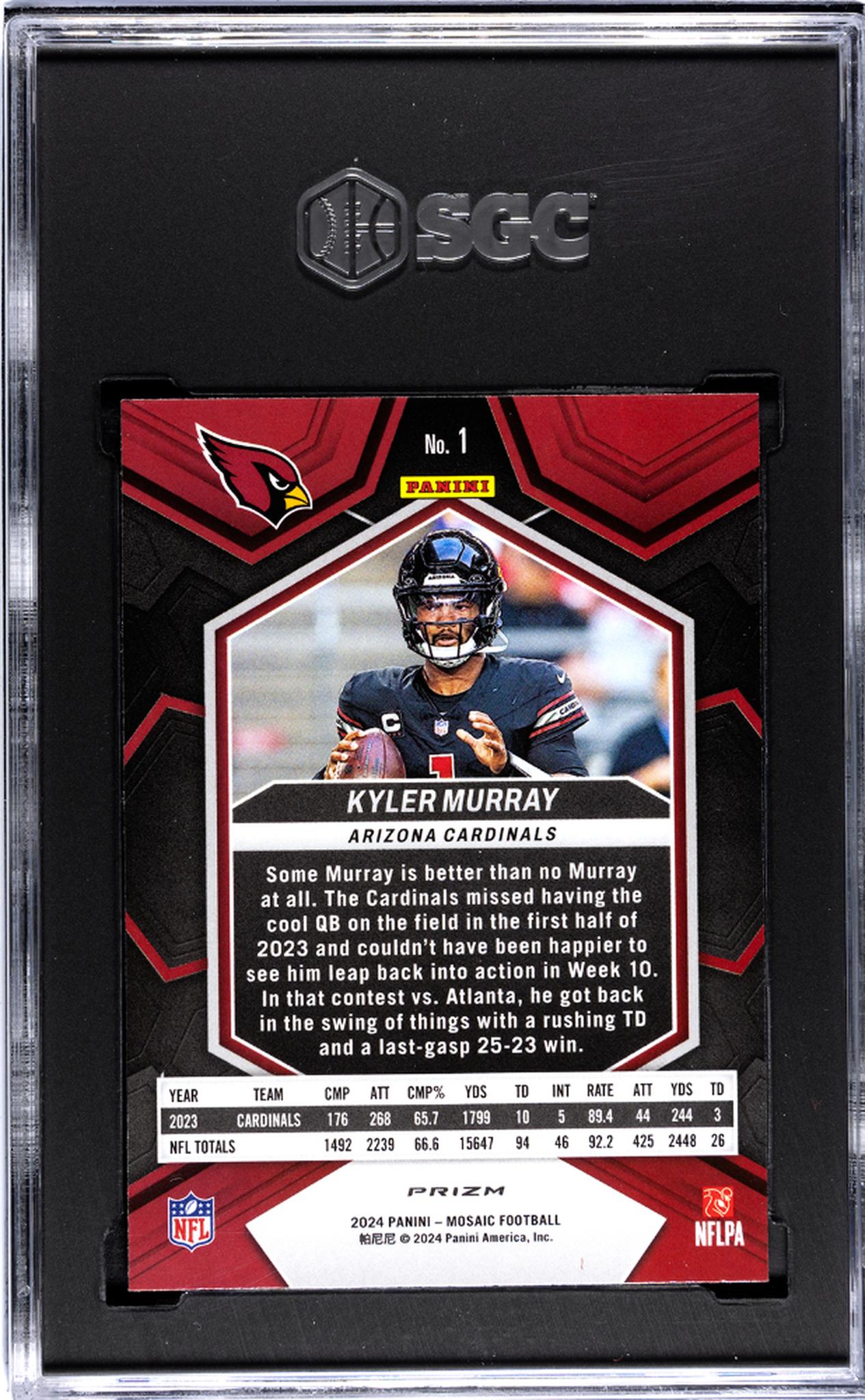 2024 Mosaic #1 Kyler Murray SGC 10