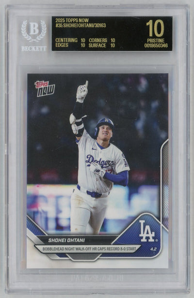 2025 Topps Now Shohei Ohtani #35 /30163 /25 BGS 10.5