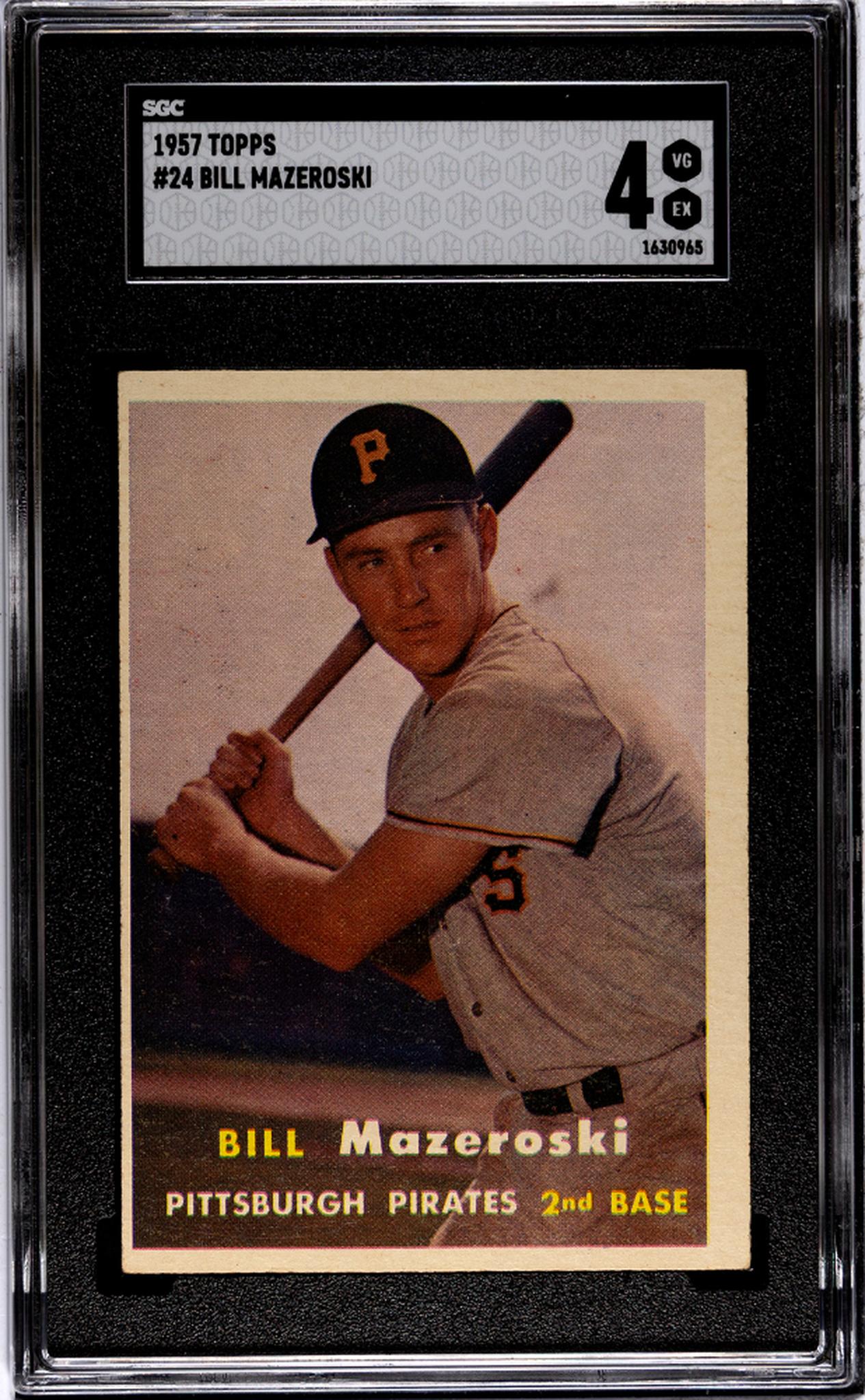 1957 Topps #24 Bill Mazeroski SGC 4