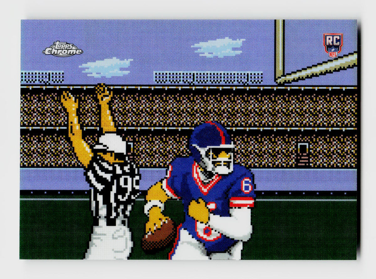 2025 Topps Chrome #TECMO-19 Jaxson Dart Tecmo Case Hit SSP Rookie RC