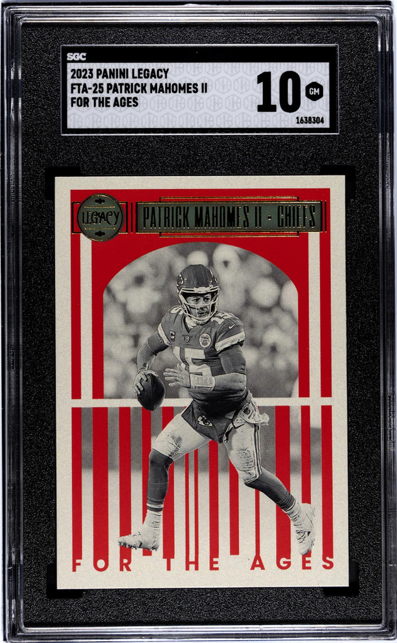 2023 Panini Legacy Patrick Mahomes II For the Ages #FTA-25 SGC 10