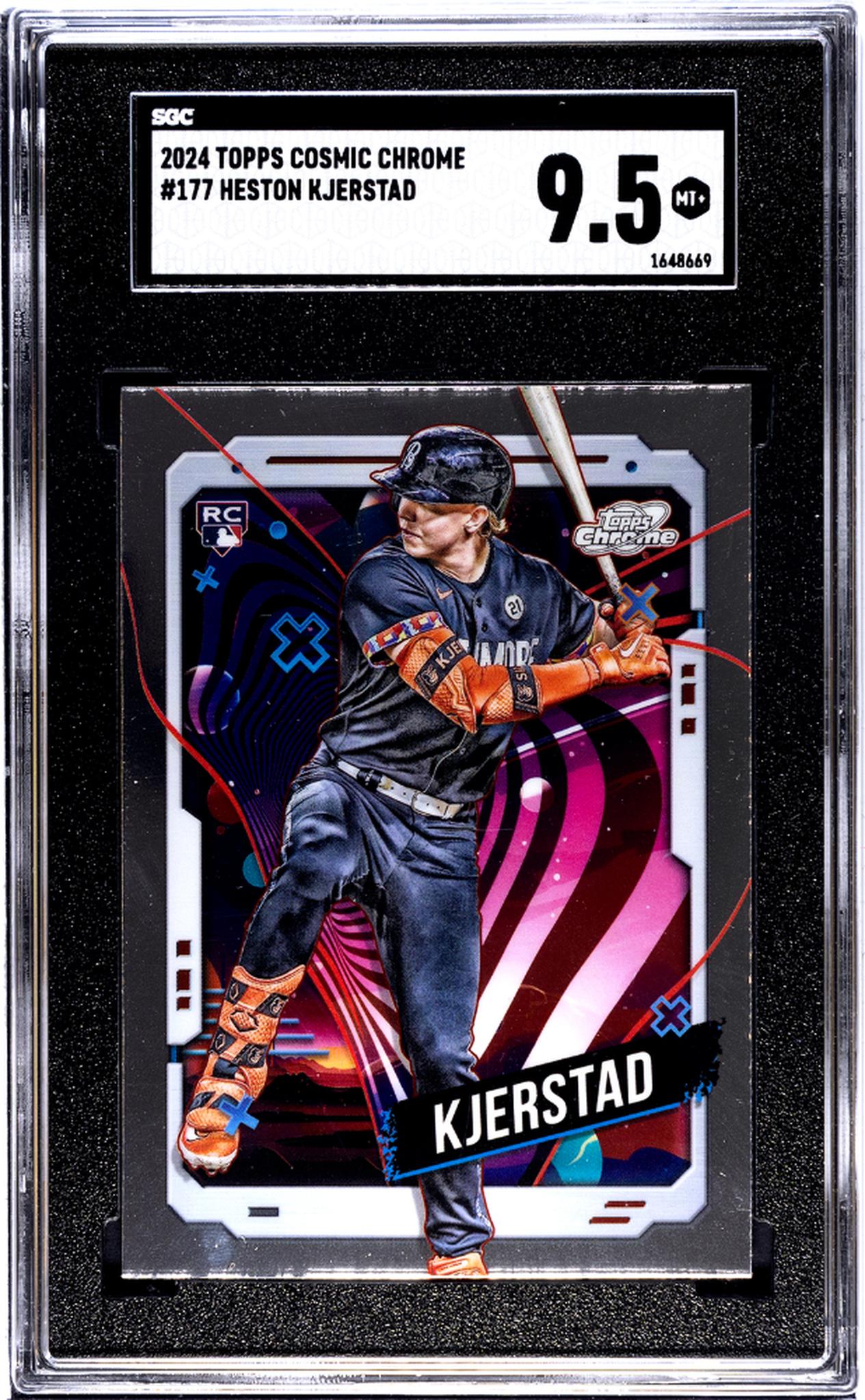 2024 Topps Cosmic Chrome #177 Heston Kjerstad SGC 9.5