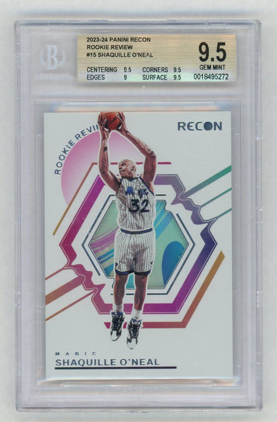 2023-24 Panini Recon Shaquille O'Neal Rookie Review #15 BGS 9.5