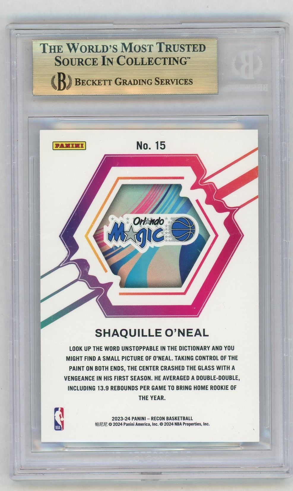 2023 Recon #15 Shaquille O'Neal Rookie Review BGS 9.5