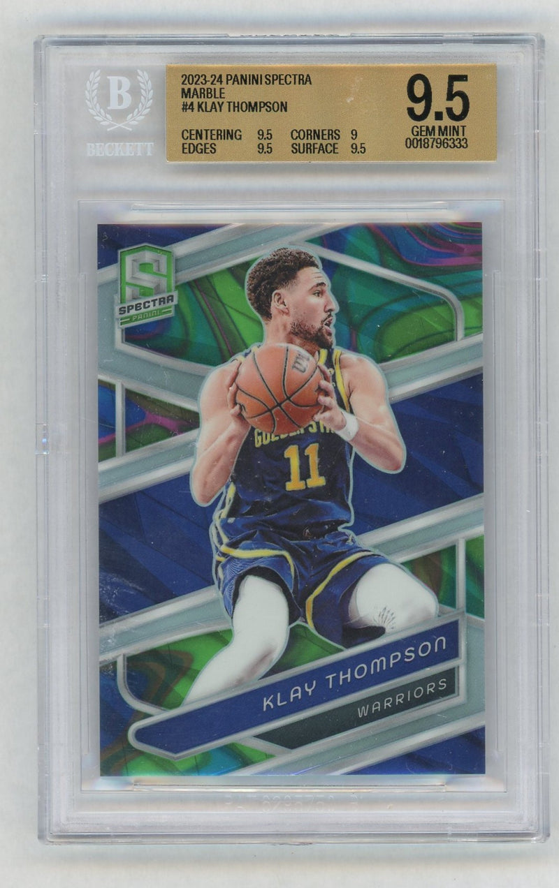 2023-24 Panini Spectra Klay Thompson #4 Marble Prizm /5 BGS 9.5