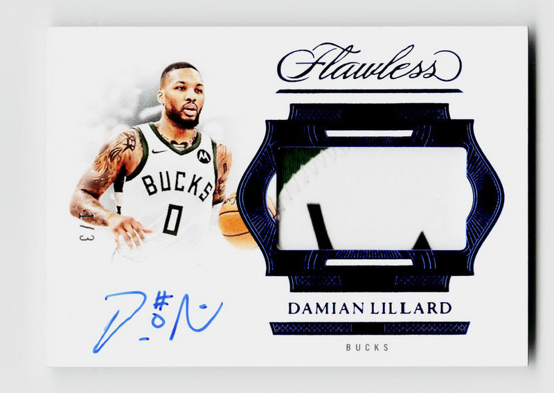 2024-25 Panini Flawless Damian Lillard HPA-DLB Auto /3