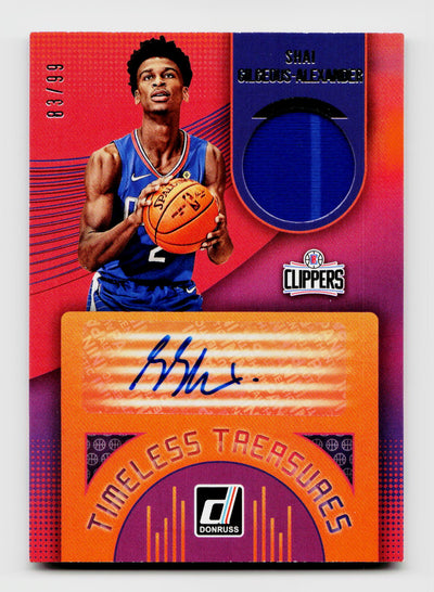 2018-19 Donruss Timeless Treasures Shai Gilgeous-Alexander Auto #TT-SGA /99