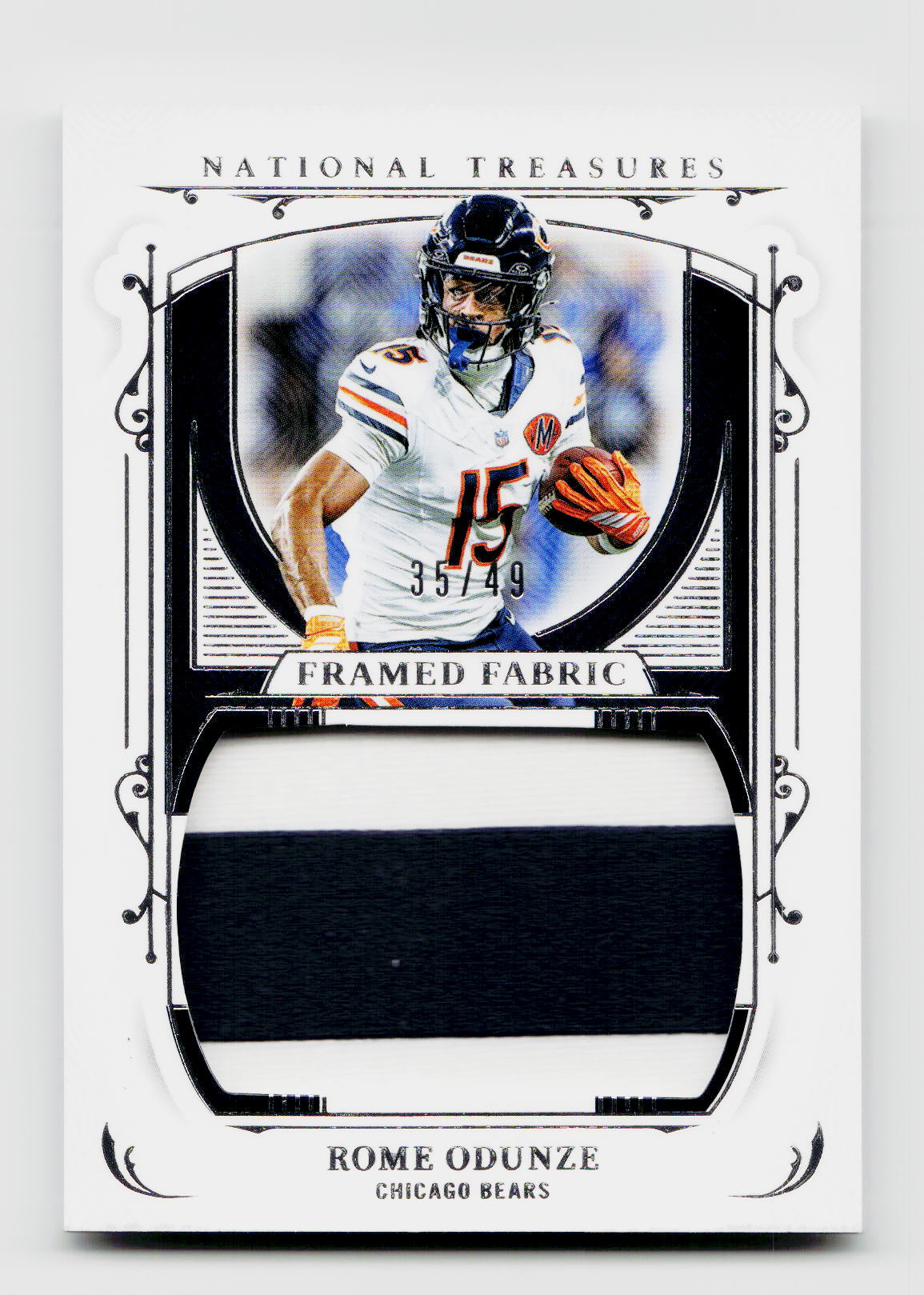 2025 National Treasures #FF-ROE Rome Odunze 35/49 Framed Fabric Patch