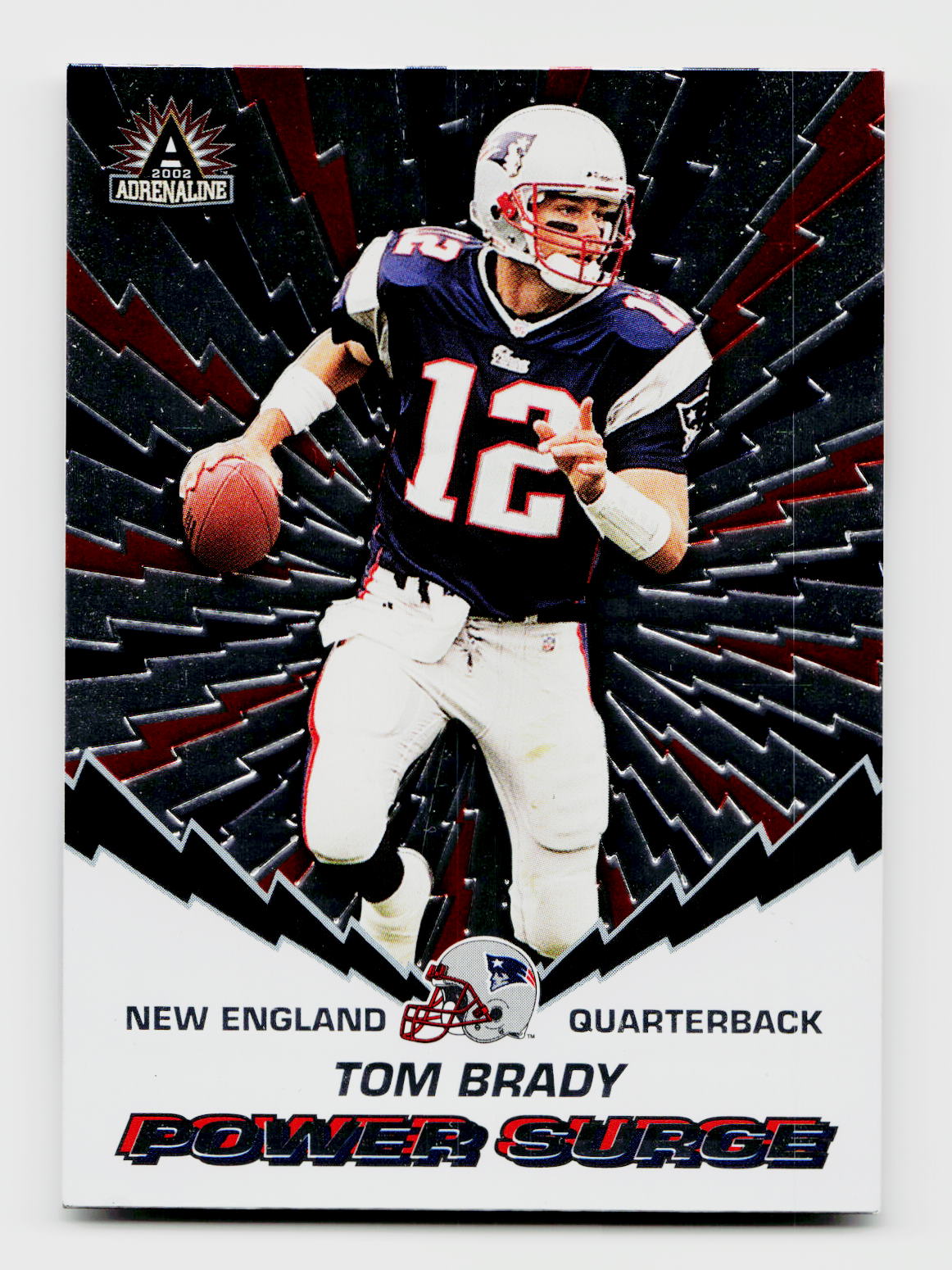 2002 Adrenaline #6 Tom Brady Power Surge