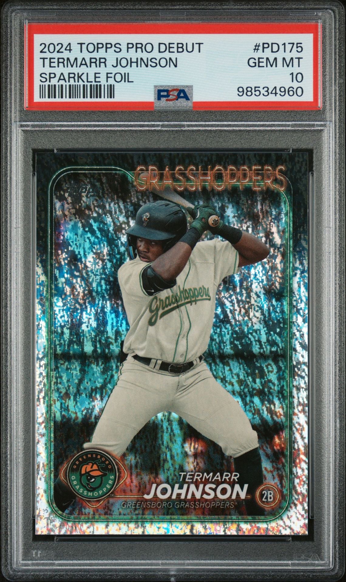 2024 Topps Pro Debut Sparkle Foil Termarr Johnson #PD175 /175 PSA 10