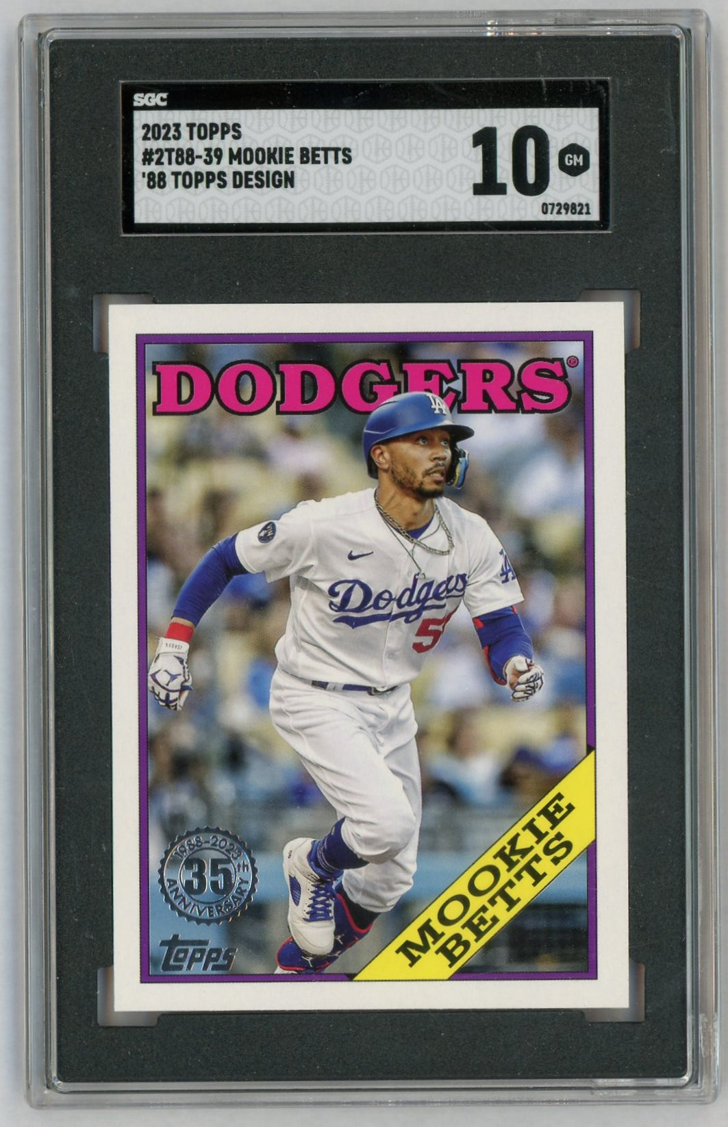 2023 Topps 1988 Design Mookie Betts #2T88-39 SGC 10