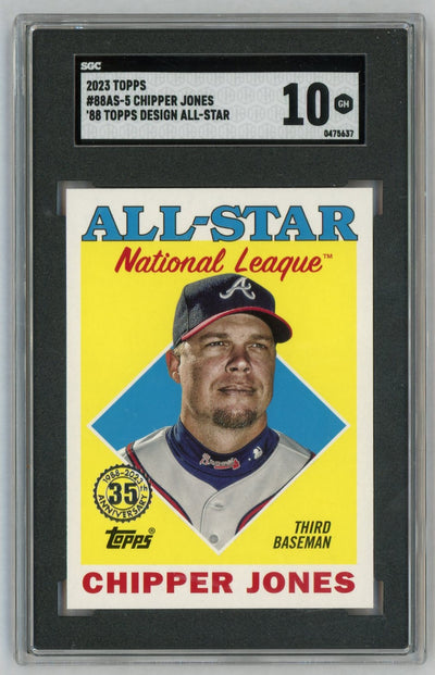 2023 Topps 1988 Design All-Star Chipper Jones #88AS-5 SGC 10
