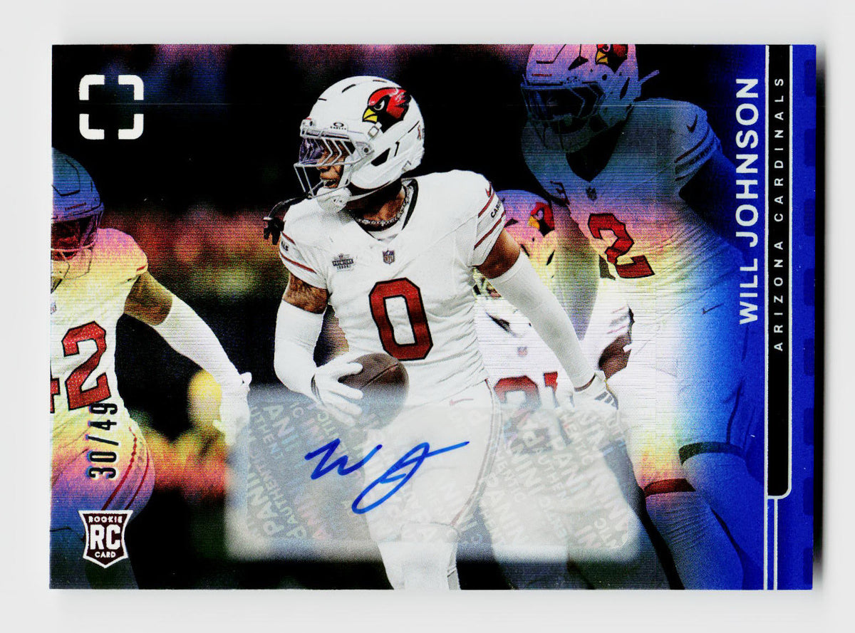 2025 Photogenic #191 Will Johnson 30/49 Auto Blue Rookie