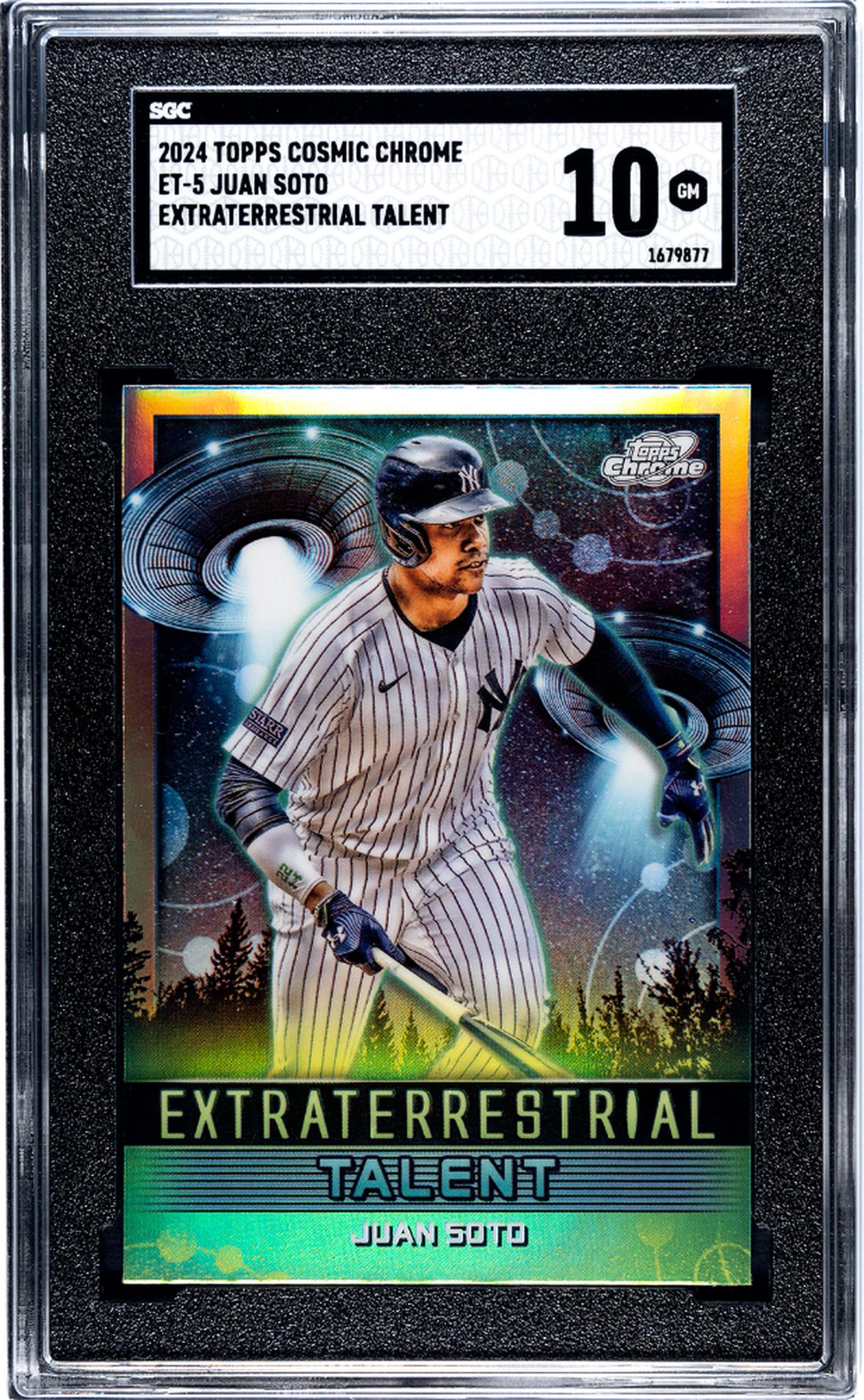 2024 Topps Cosmic Chrome Extraterrestrial Talent Juan Soto #ET-5 SGC 10