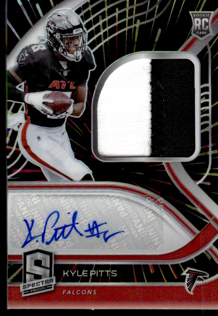 2021 Panini Spectra Prizm Kyle Pitts #216 RC RC Patch Auto /75