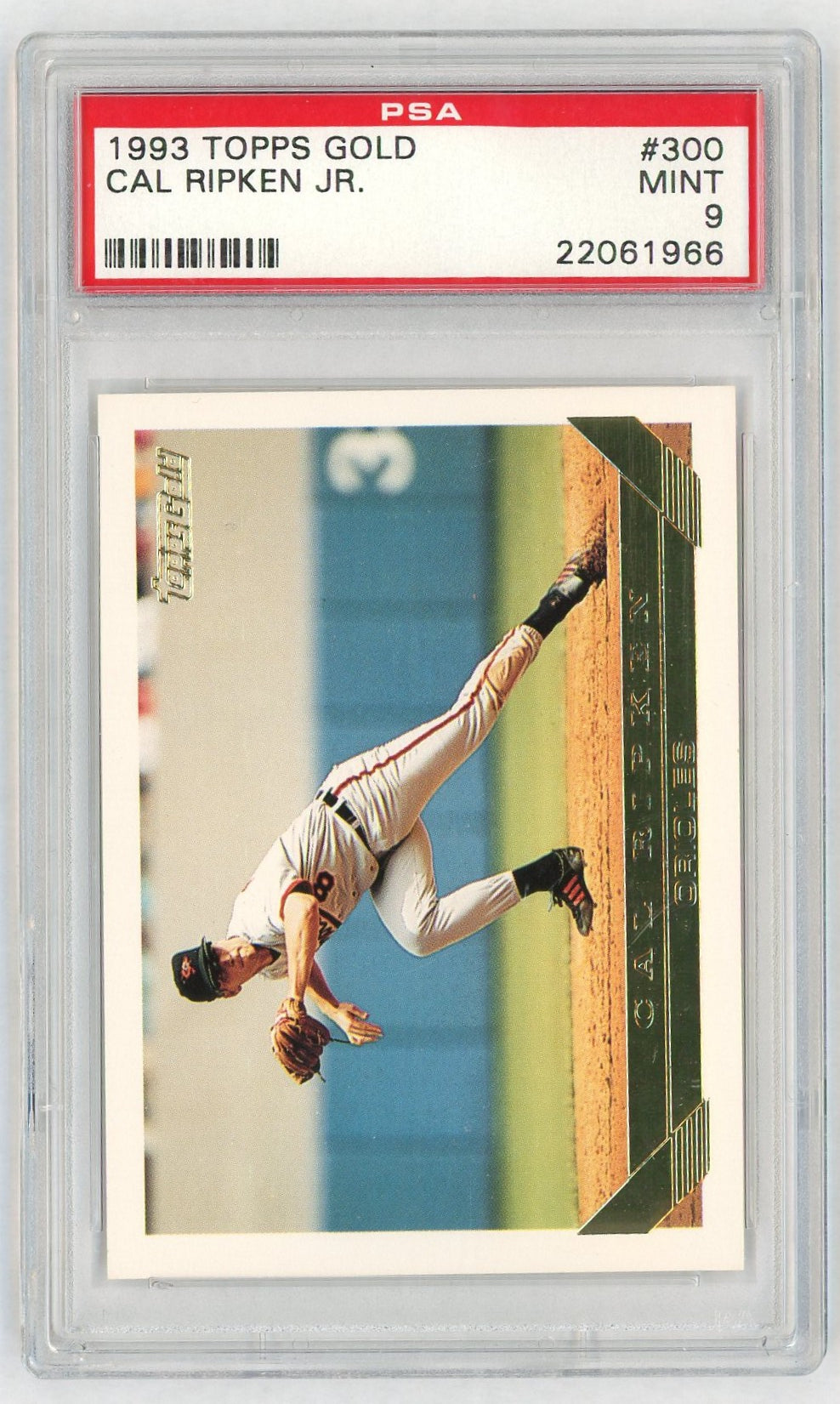1993 Topps Gold Cal Ripken #300 PSA 9