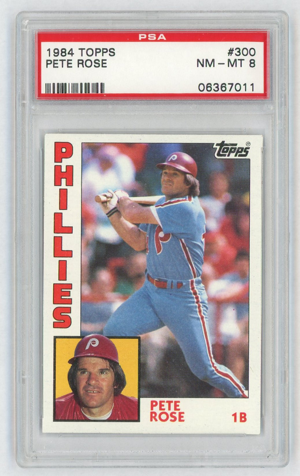 1984 Topps Pete Rose #300 PSA 8