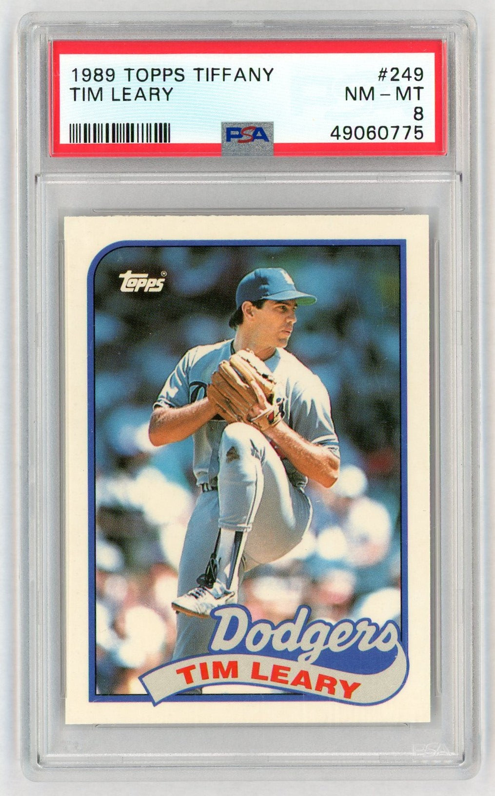 1989 Topps Tiffany Timothy Leary #249 PSA 8
