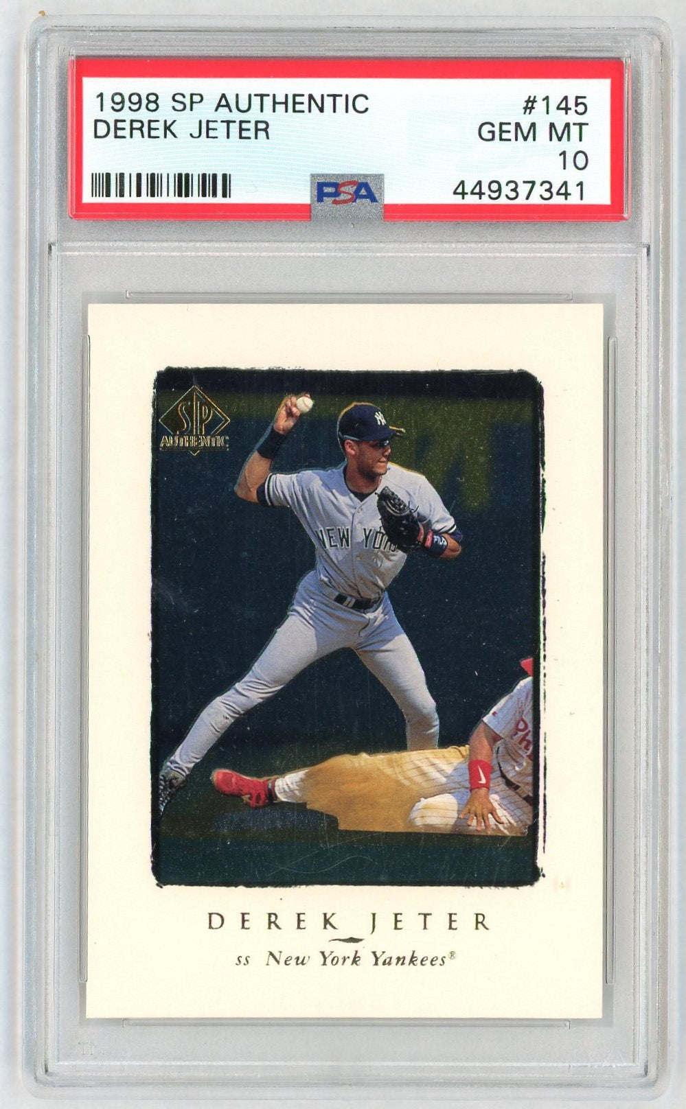 1998 SP Authentic Derek Jeter #145 PSA 10