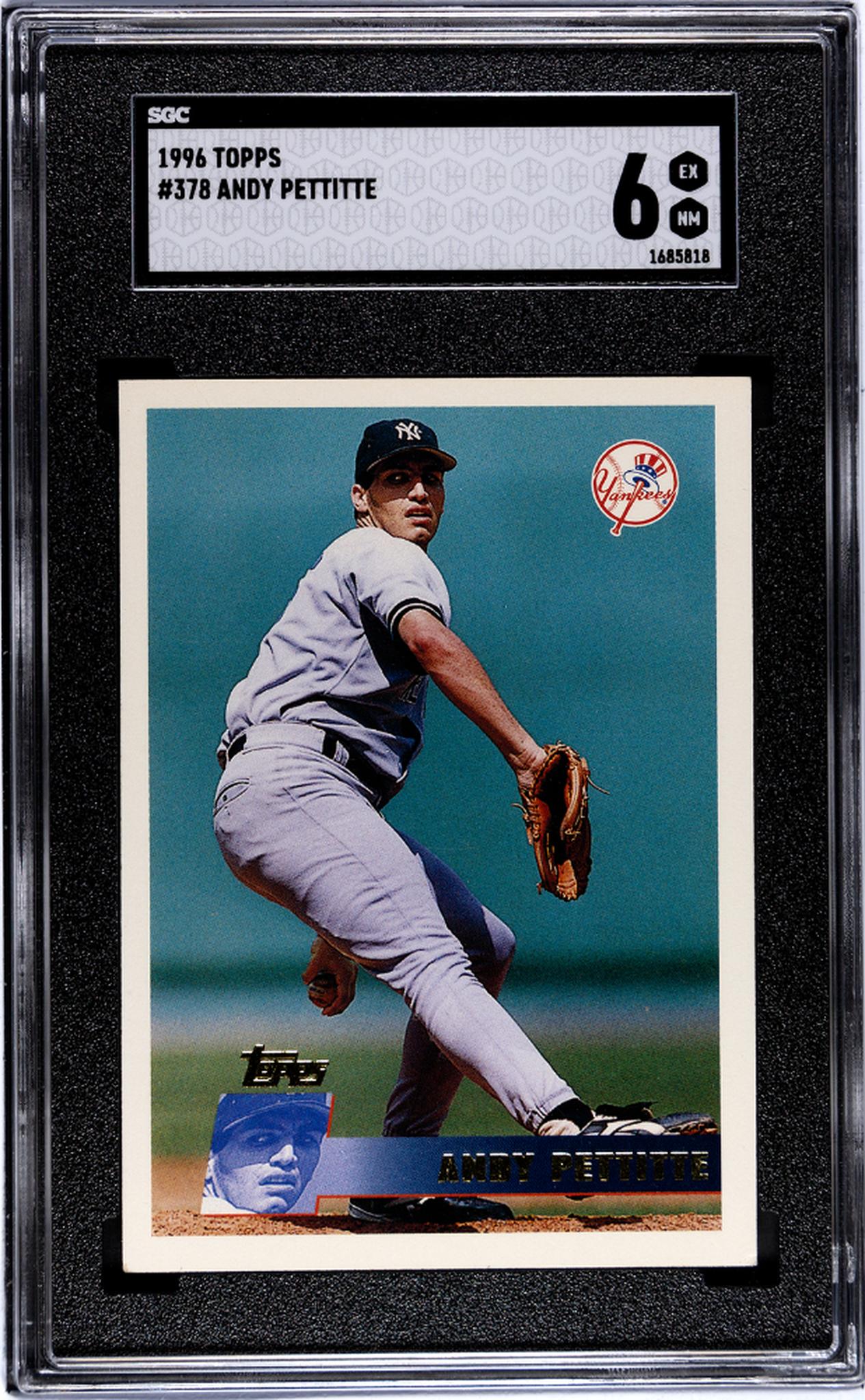 1996 Topps Andy Pettitte #378 SGC 6