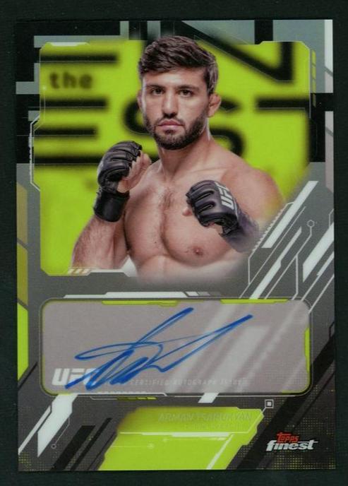 2023 Topps Finest TFA-AT Arman Tsarukyan The Finest Refractor Auto
