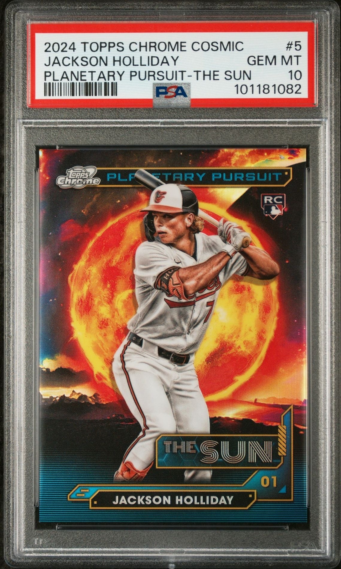2024 Topps Chrome Cosmic Jackson Holliday #5 RC PSA 10