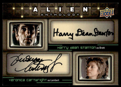 2016 Upper Deck Alien Anthology Harry Dean Stanton & Veronica Cartwright Dual Auto #DA-CS