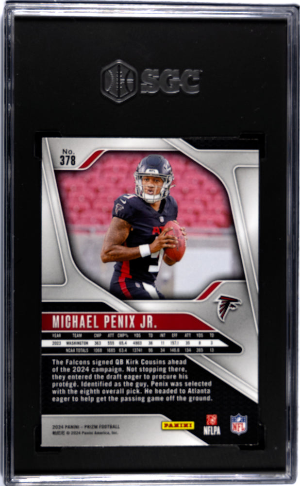 2024 Panini Prizm #378 Michael Penix Jr. SGC 10