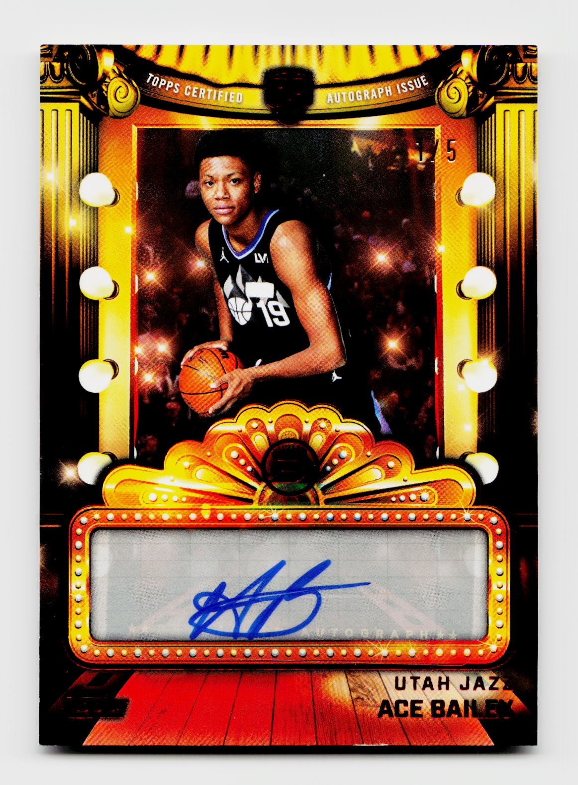 2025-26 Topps 3 #NF-AB Ace Bailey Rookie RC Next Feature Red Auto /5