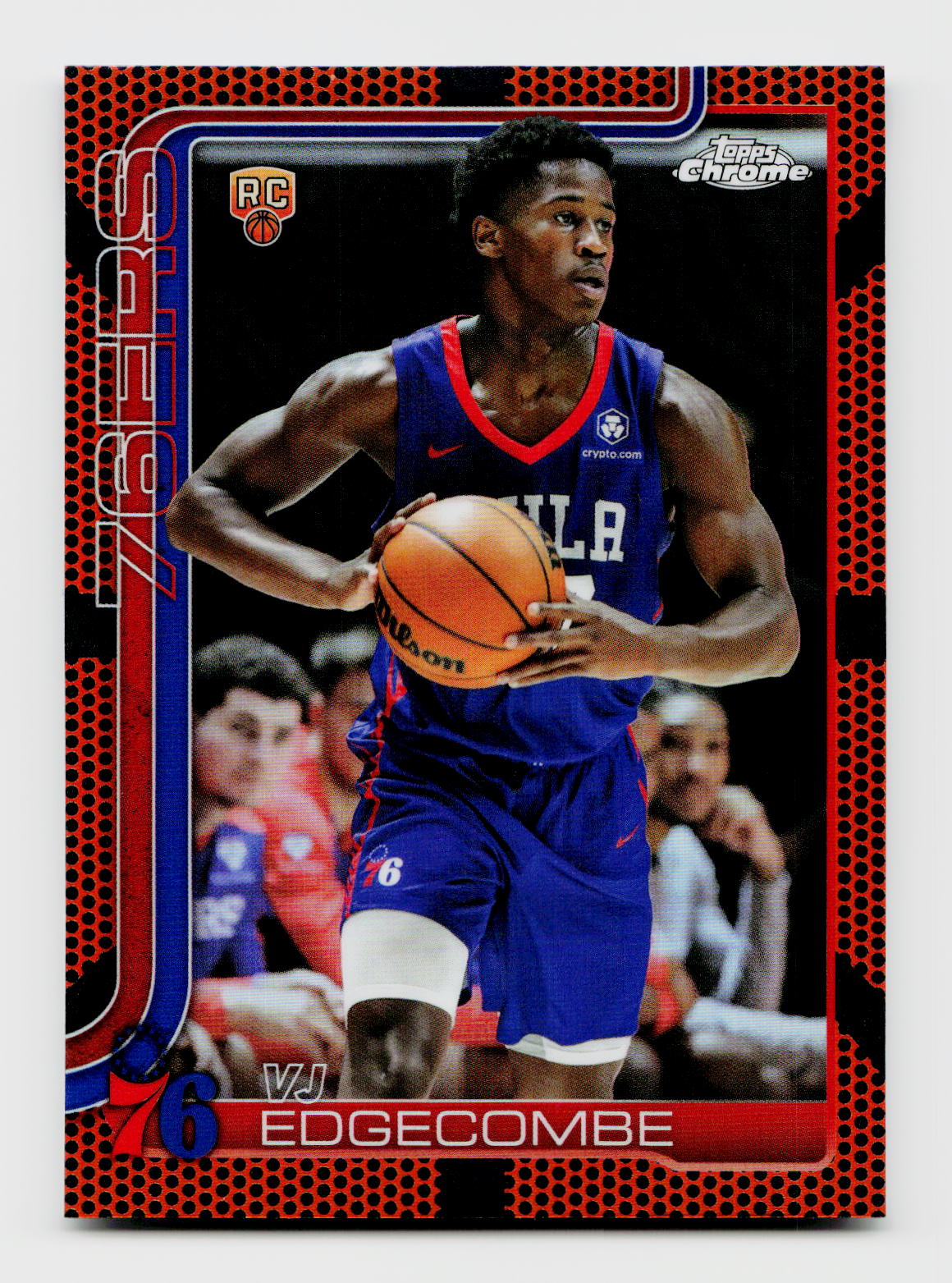 2025 Topps Chrome #253 VJ Edgecombe Basketball Refractor Rookie RC