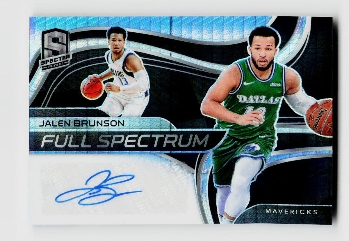 2020-21 Spectra Jalen Brunson Full Spectrum Prizm SSP Auto /10
