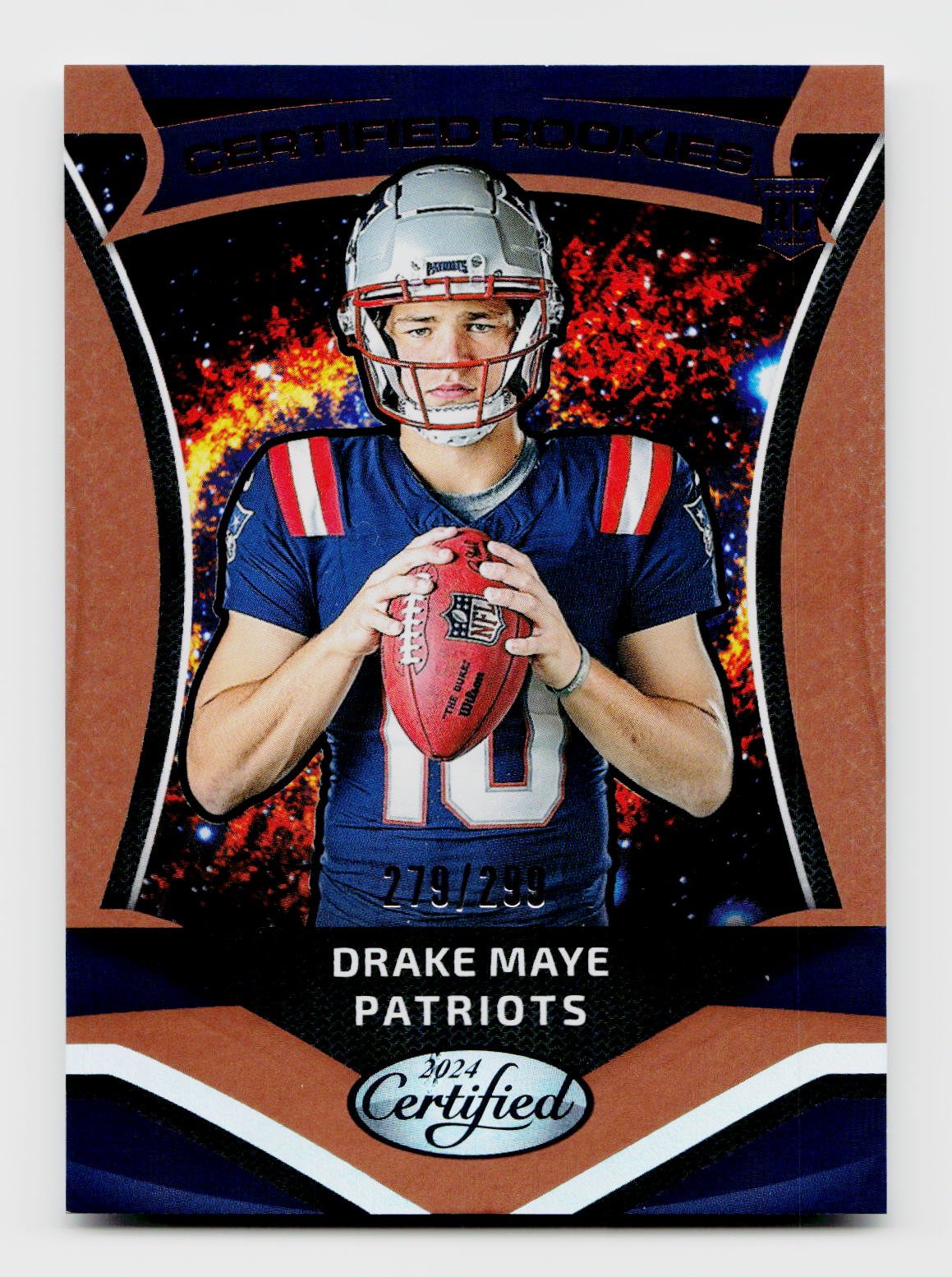 2024 Certified #3 Drake Maye 279/299 Certified Rookies Bronze