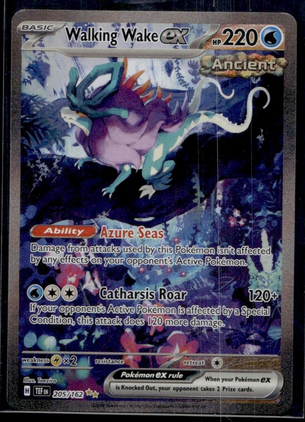 Pokemon Walking Wake EX 205/162 Temporal Forces